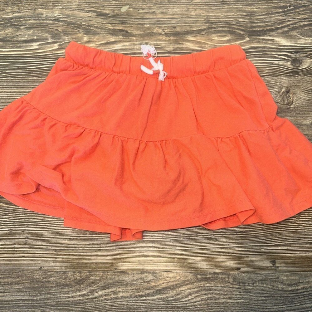 Cat & Jack Girls Skirt Tiered Smock Waist Orange. Size Small. NWOT. Q